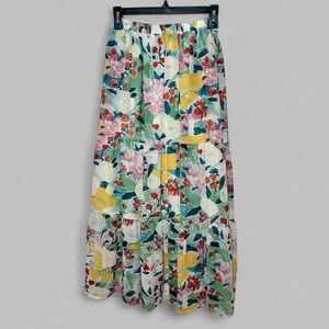 Floral Maxi Skirt - Multicolor
